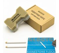 GLOCTO Brush Tool to Spread Rhinestones for Templates Stencil Magic Sticky Flock