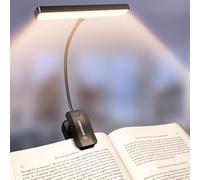 Glocusent 26 LED Reading Light, Book Light with 5 Colours & 5 Brightness Modes - Eye-Protecting, Stepless Dimming, Large Lamp Area, Long Lasting up to 90hr, 360° Flexible Perfect for Book Lovers