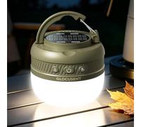 Glocusent Camping Light Rechargeable, 5000mAh 120H Runtime, Led Camping Lantern with 5 Brightness 3 Modes & SOS, IPX5 Waterproof, Pocket Lanterns for Camping, Emergency, Hiking, Fishing