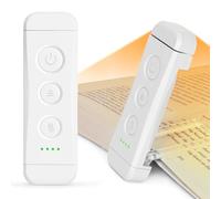 Glocusent Eye Caring Book Light, Reading Light Up to 80 hrs, 3 Colours & 5 Brightness Reading Lights for Books in Bed, Lightweight & Flexible, Perfect for Book Lover, Kids, Readers, Travel