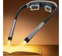 Glocusent LED Neck Reading Light 1600mAh Rechargeable 3 Colors 5 Brightness