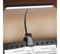 Glocusent LED Super Bright Music Stand Light, Eye Caring Clip-on Piano Light, 3 Color & 5 Brightness, USB-C Rechargeable, Long Lasting up to 140 Hrs, Perfect for The Piano