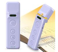 Glocusent Reading Light Book Light, Eye Caring Reading Lights for Books in Bed, 3 Colours & 5 Brightness Dimmable, Portable & Flexible, Long Lasting up to 80 hrs (Amethyst-Pro)