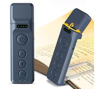 Glocusent Reading Light Book Light, Eye Caring Reading Lights for Books in Bed, 3 Colours & 5 Brightness Dimmable, Portable & Flexible, Long Lasting up to 80 hrs (Blue Titanium-Pro)