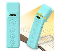 Glocusent Reading Light Book Light, Eye Caring Reading Lights for Books in Bed, 3 Colours & 5 Brightness Dimmable, Portable & Flexible, Long Lasting up to 80 hrs (Blue-Pro)