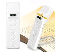 Glocusent Reading Light Book Light, Eye Caring Reading Lights for Books in Bed, 3 Colours & 5 Brightness Dimmable, Portable & Flexible, Long Lasting up to 80 hrs (Arctic White-Pro)