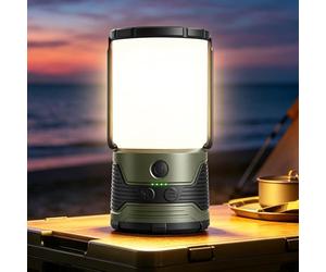 Glocusent Rechargeable Camping Light with 1200LM 5000mAh USB-C 7 Modes SOS