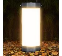 Glocusent Survival Camping Light, 1200LM Brightness Camping Lantern, 80Hrs Runtime & Rechargeable, IP68 Waterproof, 5 Levels & SOS, Compact Camping Lights for Tents, Hiking, Blackout, Hurricane