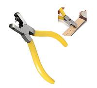 Glodenbridge Leather Hole Punch,Leather Hole Punch Easily Punches Perfect 2.0 mm Round Holes for Belt, Saddle, Tack, Watch Strap, Shoe, Fabric etc,Yellow