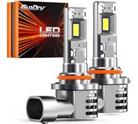 GloDrv [2025 Upgrade] 9012 Bulbs [Latest & Brightest] 40000lm 800% Brighter 1:1 Mini Size Design With 6000k Cool White，Direct Installation Fog Light Bulbs Plug and Play, Pack of 2