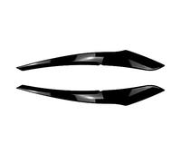 GLOFLY ABS Gloss Black/Carbon Look 3D Stickers Fit For BMW F20 F21 Evil Headlight Eyebrows Eyelid 1 Series 118i 120d 120i M135i Pre-Lci Eyebrows (Color : Gloss Black A)