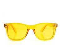 GloFX Colour Therapy Glasses - Chakra & Mood Glasses, Light Therapy & Chromatherapy (Yellow)