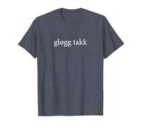Glogg Takk Please Language Norwegian Wine Tasting Vacation T-Shirt, Men, Heather Blue, Large