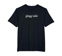 Glogg Takk Please Language Norwegian Wine Tasting Vacation T-Shirt, Men's Big and Tall, Black, 4X Tall