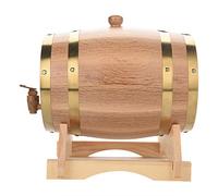 GLOGLOW 1.5L/3L/5L/10L Oak Timber Wine Bucket, Handmade Premium Vintage Wood Oak Bucket for Wine Spirits Beer Whiskey Rum Port Brandy Tequila (5L)