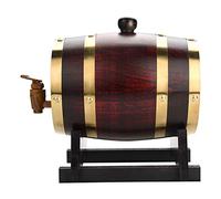 GLOGLOW 1.5L/3L/5L/10L Oak Timber Wine Bucket, Handmade Premium Vintage Wood Oak Bucket for Wine Spirits Beer Whiskey Rum Port Brandy Tequila (1.5L)