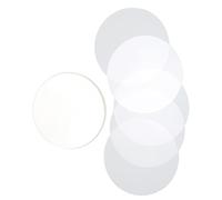 GLOGLOW 200 Pcs Clear Badge Film PVC Plastic Transparent Badge Protective Film for 37mm Buttons Badges Refrigerator Magnets with Premium PVC Material