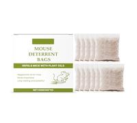 GLOGLOW 20pcs Peppermint Oil Sachets for Mouse Control Natural Rodent Pouch with Cedarwood Cinnamon Essential Oils for Indoor Outdoor Home Protection (200g(10 * 2g*10))