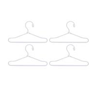 GLOGLOW 20PCS Stainless Steel Doll Dress Hangers, 65mm Metal Doll Clothes Hangers for Dollhouse Miniature Wire Neat and Tidy Organization with Fun for Wardrobe 20PCS