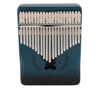 GLOGLOW 21 Keys Thumb Piano Finger Instrument Handheld Kalimba with Tuning Hammer Note Sticker Thumb Sleeves for Beginners Students Daily Practice (gradient blue)
