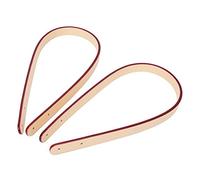GLOGLOW 2Pcs Bag Strap, Bag Handles with Bronze Rivets for Shoulder Purse Making Supplies 2Pcs Strap, 21.7 Inch Handmade Leather Nan Nan (Rosy)