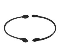 GLOGLOW 2Pcs Leather Bag Handles, Straps Replacement with Ear Shape End Holes for DIY Crocheted Bags Purse Wallet Tote Making Repairing 2Pcs Leather Handles, Purses Nan (Black Upper Leather)