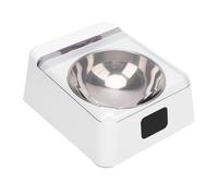 GLOGLOW 350ml Automatic Pet Feeder, Elevated Cat Food Bowl with Infrared Sensor Cover USB Rechargeable Food Dispenser for Indoor Camping Travel Cats Dogs Puppy