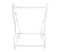 GLOGLOW 4 Tier Acrylic Lightsaber Stand Holder Light Saber Display Rack with Transparent Sturdy Design for Sword Cosplay Wand Umbrella Decor