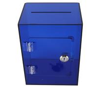 GLOGLOW Acrylic Piggy Bank for Adults Kids, Sturdy Money Saving Jar with Key Lock Transparent Design for Teaching Kids to Save Includes 2 Keys Acrylic Piggy Bank for Adults, Large (B)