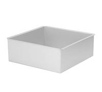 GLOGLOW Anodized Aluminum Square Cake Mold 8.7x8.7x3 Inch Baking Pan Mousse Bread Loaf Pan with Removable Bottom for Cheesecake Brownies Oven Baking