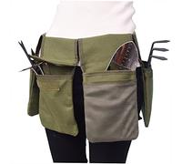 GLOGLOW Apron with Pockets 125cm Adjustable Strap 29 X 15cm Tool Holder Ergonomic Storage for Backyard Lawn Farm Gardening Garden Tool Belt Canvas Waist Gardening
