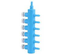 GLOGLOW Aquarium Air Pump Splitter Valve 2 3 4 5 6 Way Oxygen Tube Distributor with Independent Control Switches for Fish Tank Oxygen Supply (6 Heads)
