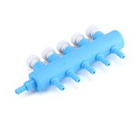 GLOGLOW Aquarium Air Pump Splitter Valve 2 3 4 5 6 Way Oxygen Tube Distributor with Independent Control Switches for Fish Tank Oxygen Supply (5 heads)
