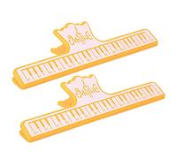 GLOGLOW Bold of Musical Book Note Game of 2 Headlines on The Music Page to Repair Ideal Musical Notation for Musicians (Yellow)