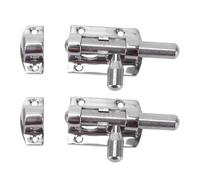 GLOGLOW Cabinet Hardware & Hinges Mirror Finish Sliding Lock Latch Heavy Duty Compact Slide Bolt for Boats RV Storage Lockers Doors Windows Hatches 316 Stainless Steel Slide Gate Latch