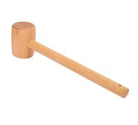 GLOGLOW Carpenter Mallet Solid Wood Hammer, Smooth Surface Durable Design Beech Carpenter Mallet Fit for Enthusiasts Artisans and Leather Printing Projects Leather Tools