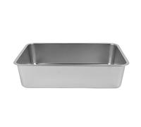 GLOGLOW Cat Litter Box Metal Litter Box High Sided,No Mess Hooded Stainless Steel And Non Stick to The Bottom Easy Clean