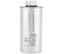 GLOGLOW CBB65A-1 30uF Capacitor for Single-Phase Motors, Large Capacity, Low Loss, Explosion-Proof, Ideal for Air Conditioners and Motors