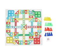 GLOGLOW Classic Chess Game Set, Plastic Foldable Chessboard for Kids, Lightweight Family Board Game for Travel and Outdoor Fun (Type1)