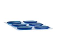 GLOGLOW Drum Transparent Silencer, Gel Pads,Transparent Gel Drum Kit Snare Silencing Pad Paste Dampening, Silencing Paste Silencer, 6Pcs Damper Nan Nan (Blue)