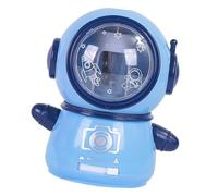 GLOGLOW Electric Pencil Sharpener Spaceman Design Cute Cartoon Safe Battery USB Powered Dual Power Compact Portable with Auto-Stop for Kids Classroom Home Office School Supplies (Purple Blue)