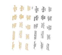 GLOGLOW English Poetry Series Sticker, Colors Exquisite Details, PET Stickers, Scrapbooking, Decoration English Poetry Series, Vintage Bright Nan Nan (Wishing From Afar)