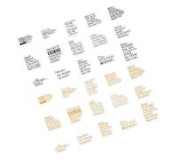 GLOGLOW English Poetry Series Sticker, Colors Exquisite Details, PET Stickers, Scrapbooking, Decoration English Poetry Series, Vintage Bright Nan Nan (Poetry and The Distance)