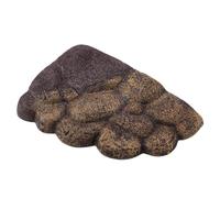 GLOGLOW, Floating Bark Resin Rocks with Magnet Aquarium Stone Decor for Semi Aquatic Animals, Floating Island Simulation Nan Crawler Supplies (NS-78 trumpet)