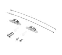GLOGLOW Furniture Anchors Stainless Steel Anti Tip Furniture Wall Anchor Fasteners with Adjustable Length for Wardrobe Bookshelf Earthquake Safety