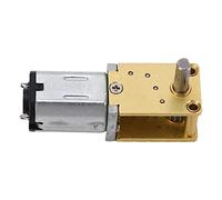GLOGLOW Gear Motor, Full Metal Single Shaft Zinc Alloy Brass DC with Mounting Base for Furnace Gear Motor, Brush Speed Reduction, Nan Nan (30RMP)
