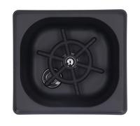 GLOGLOW Glass Rinser Cup Washer Bottle Washer with Multi Angle Spray Holes and Matte Black Finish for Restaurant Kitchen Cafe Laboratory Sink
