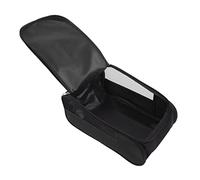 GLOGLOW Golf Shoe Bag, Shoe Bags Travel Bag with Large Opening Foldable Design Lightweight 6.6 Oz Storage for Men Women Golf Travel, Polyester Breathable Mesh Leisure (All Black)