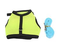GLOGLOW Hamster Chest Strap, Harness Breathable Traction Vest Small Animal Leash Rope Walking Pet Supplies for Chinchilla Rabbit Hamster Chest Strap, Small Animal Mesh Traction (Lime Green)
