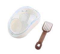 GLOGLOW Hamster Plastic Bathroom Small Animals Litter Rat Mouse Bath Sand Room Sauna Toilet Pet Little Box Three Colors (Blue)
